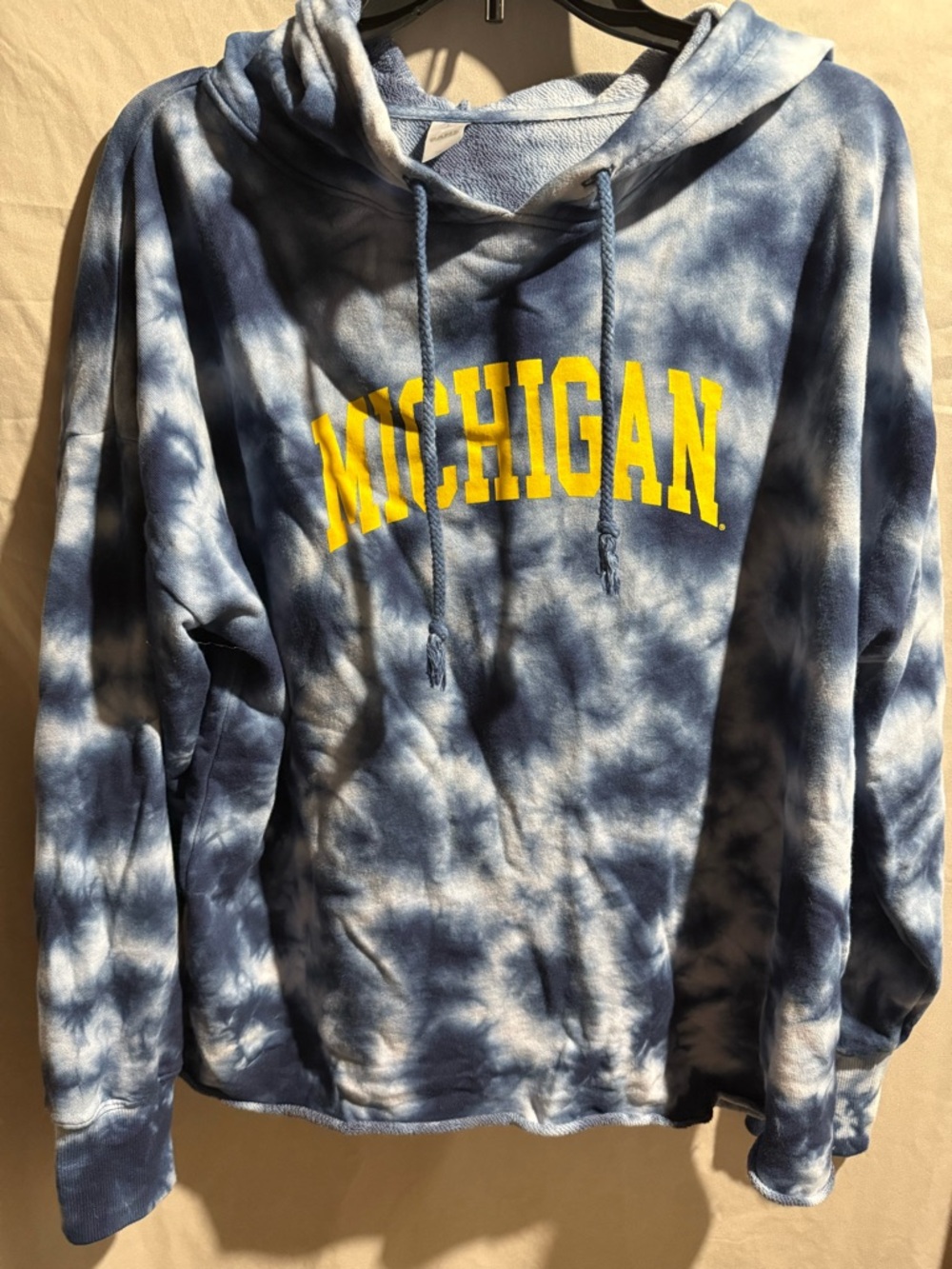 Ross Sportswear Tie-Dye Zip-Up Sweater - Blue & Yellow